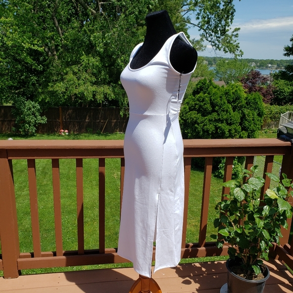 NWT LEITH Bodycon White Tank Dress Sz S - Picture 3 of 16